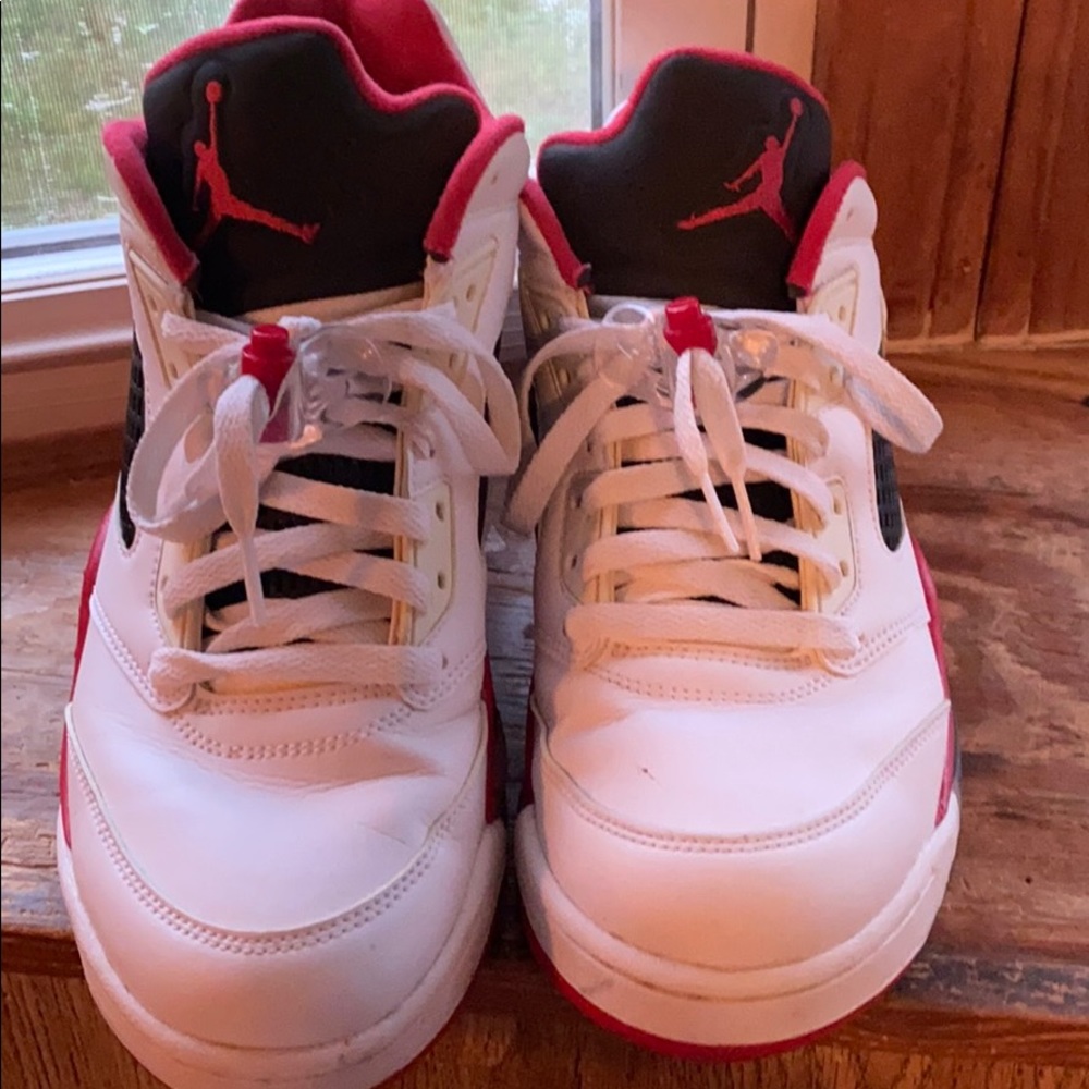 Air jordan retro 5 lows fire red